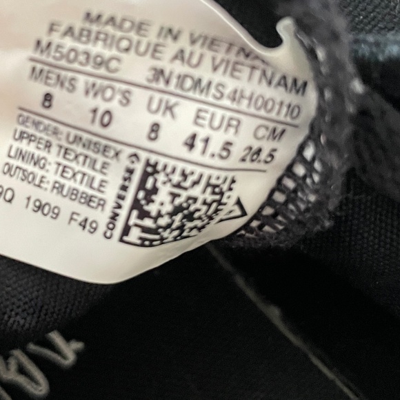 CONVERSE  ALL*STAR  SIZE  US 8   EU 41.5 - Picture 6 of 6